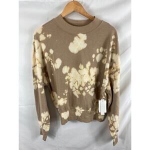 NWT Abound Tan Tie Dye Crew Neck Sweatshirt XS